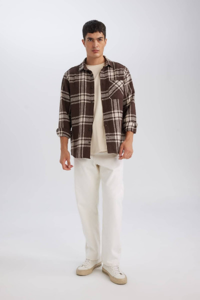 Regular Fit Normal Kesim Kareli Oduncu Flanel Uzun Kollu Gömlek D4132ax24wn Regular Fit Normal Kesim Kareli Oduncu Flanel Uzun Kollu Gömlek D4132ax24wn