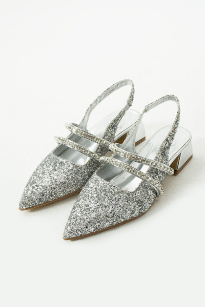 kadın taşlı şık babet-topuklu ayakkabı-LİNDA kadın taşlı şık babet-topuklu ayakkabı-LİNDA