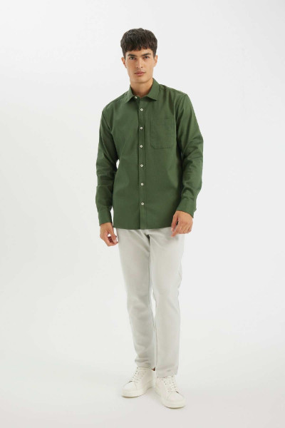 Regular Fit Normal Kesim Düğmeli Düz Gabardin Pamuklu Uzun Kollu Gömlek A5383ax24au Regular Fit Normal Kesim Düğmeli Düz Gabardin Pamuklu Uzun Kollu Gömlek A5383ax24au