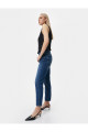 Yüksek Bel Mom Fit Kot Pantolon Kumaş Karışımlı - Mom Jean Yüksek Bel Mom Fit Kot Pantolon Kumaş Karışımlı - Mom Jean