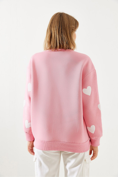 Kadın Süzene Kalp Nakışlı Sweatsihrt 60251804 Kadın Süzene Kalp Nakışlı Sweatsihrt 60251804