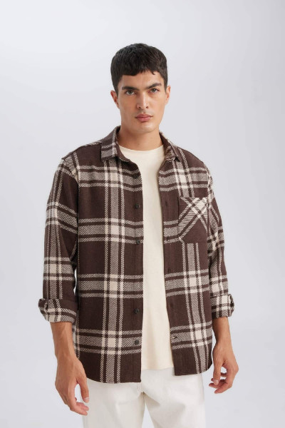 Regular Fit Normal Kesim Kareli Oduncu Flanel Uzun Kollu Gömlek D4132ax24wn Regular Fit Normal Kesim Kareli Oduncu Flanel Uzun Kollu Gömlek D4132ax24wn