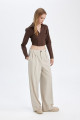 Klasik Pantolon Wide Leg Geniş Bol Paça Fleto Cepli Yüksek Bel Standart Boy Basic Düz D8150ax24au Klasik Pantolon Wide Leg Geniş Bol Paça Fleto Cepli Yüksek Bel Standart Boy Basic Düz D8150ax24au