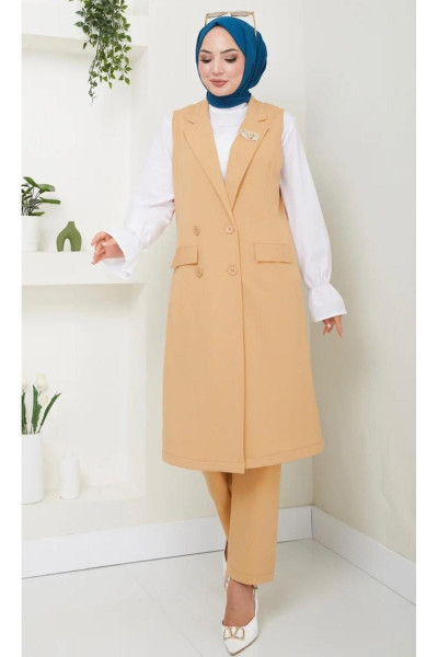 SİMAY TESETTÜR YELEKLİ TAKIM EL9249