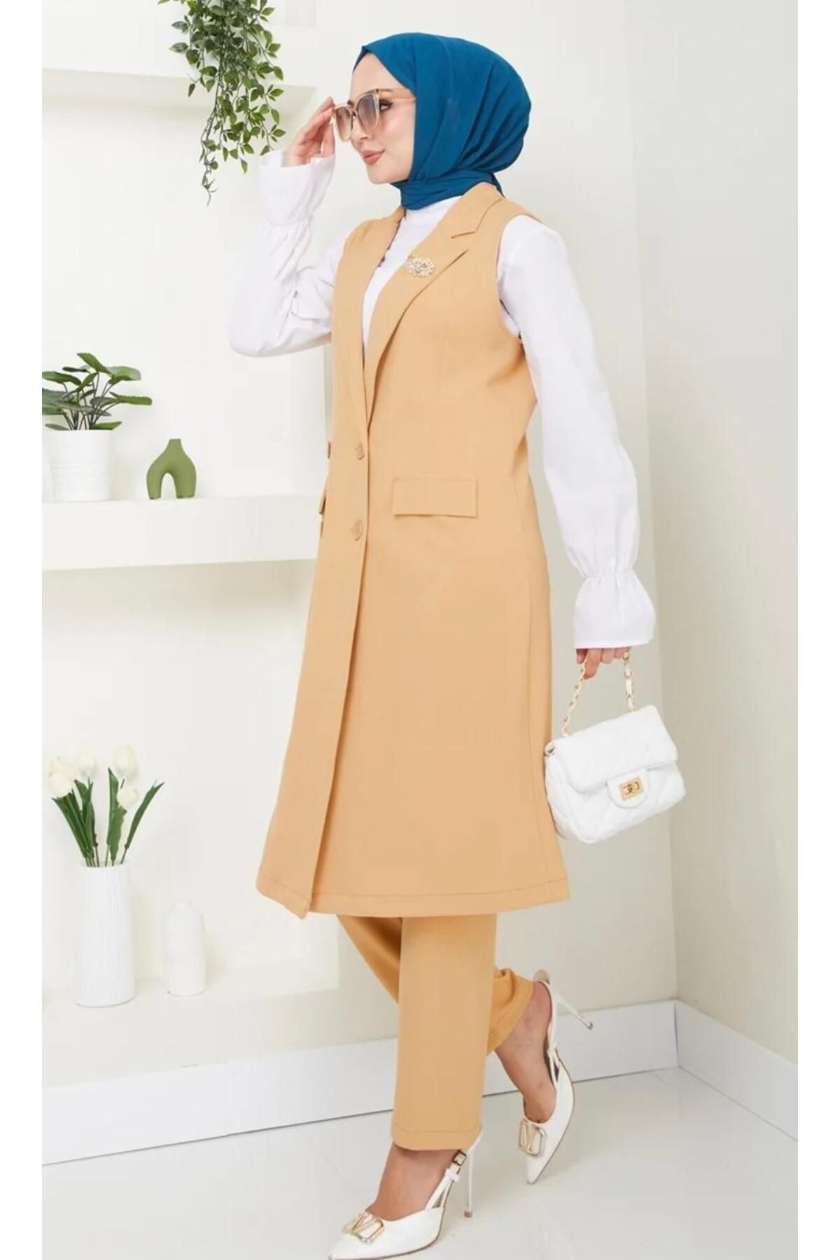 SİMAY TESETTÜR YELEKLİ TAKIM EL9249