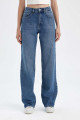 Straight Wide Yüksek Bel Uzun Jean Yıkamalı Pantolon D8152AX24WN Straight Wide Yüksek Bel Uzun Jean Yıkamalı Pantolon D8152AX24WN