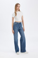 Straight Wide Yüksek Bel Uzun Jean Yıkamalı Pantolon D8152AX24WN Straight Wide Yüksek Bel Uzun Jean Yıkamalı Pantolon D8152AX24WN