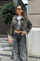 Leopar Midi Ceket Leopar Midi Ceket