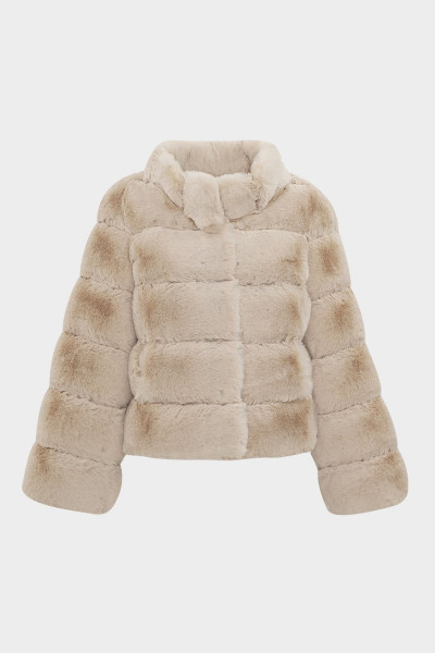 Premium Dik Yaka Kadın Rex Suni Kürk Ceket Premium Dik Yaka Kadın Rex Suni Kürk Ceket