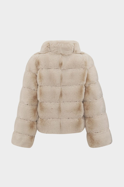 Premium Dik Yaka Kadın Rex Suni Kürk Ceket Premium Dik Yaka Kadın Rex Suni Kürk Ceket