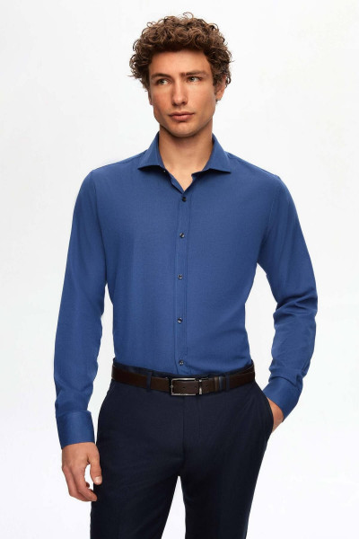 Slim Fit Lacivert Italyan Yaka Dar Kesim Klasik Kravatlık Uzun Kollu Kolay Ütülenebilir Ne Slim Fit Lacivert Italyan Yaka Dar Kesim Klasik Kravatlık Uzun Kollu Kolay Ütülenebilir Ne