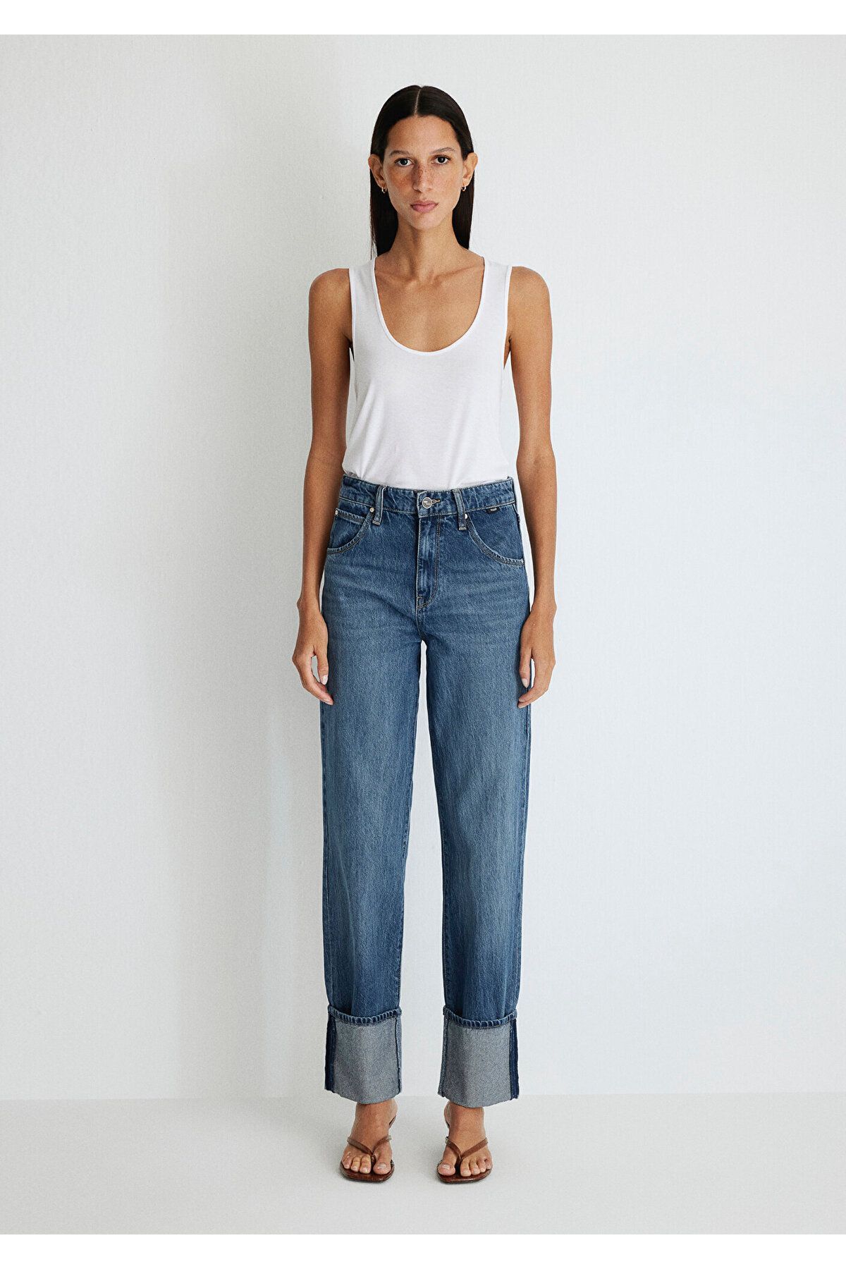 Savannah Cuffed Iconic Puslu Koyu Mavi Jean Pantolon 1010640-87927 Savannah Cuffed Iconic Puslu Koyu Mavi Jean Pantolon 1010640-87927