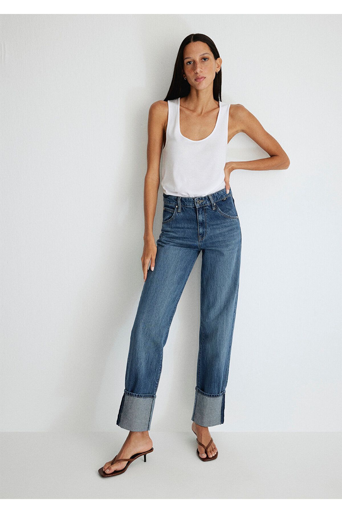 Savannah Cuffed Iconic Puslu Koyu Mavi Jean Pantolon 1010640-87927 Savannah Cuffed Iconic Puslu Koyu Mavi Jean Pantolon 1010640-87927