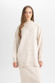 Relax Fit Yarım Balıkçı Yaka Nopeli Kumaş Kazak Tunik D7487ax24wn Relax Fit Yarım Balıkçı Yaka Nopeli Kumaş Kazak Tunik D7487ax24wn
