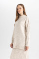 Relax Fit Yarım Balıkçı Yaka Nopeli Kumaş Kazak Tunik D7487ax24wn Relax Fit Yarım Balıkçı Yaka Nopeli Kumaş Kazak Tunik D7487ax24wn