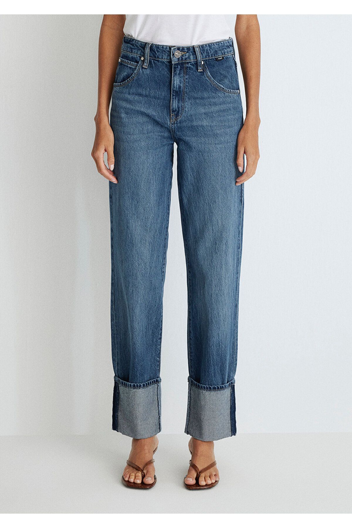 Savannah Cuffed Iconic Puslu Koyu Mavi Jean Pantolon 1010640-87927 Savannah Cuffed Iconic Puslu Koyu Mavi Jean Pantolon 1010640-87927