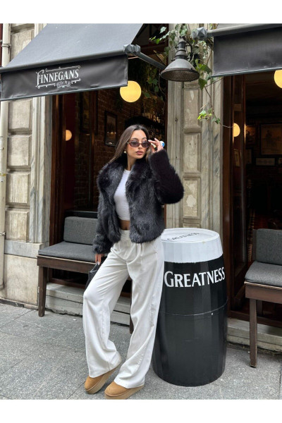 kadın yenı sezon sal yaka kürk