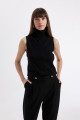 Siyah Regular Fit Balıkçı Yaka Kolsuz Basic Düz Triko Kazak U8250az24au Siyah Regular Fit Balıkçı Yaka Kolsuz Basic Düz Triko Kazak U8250az24au