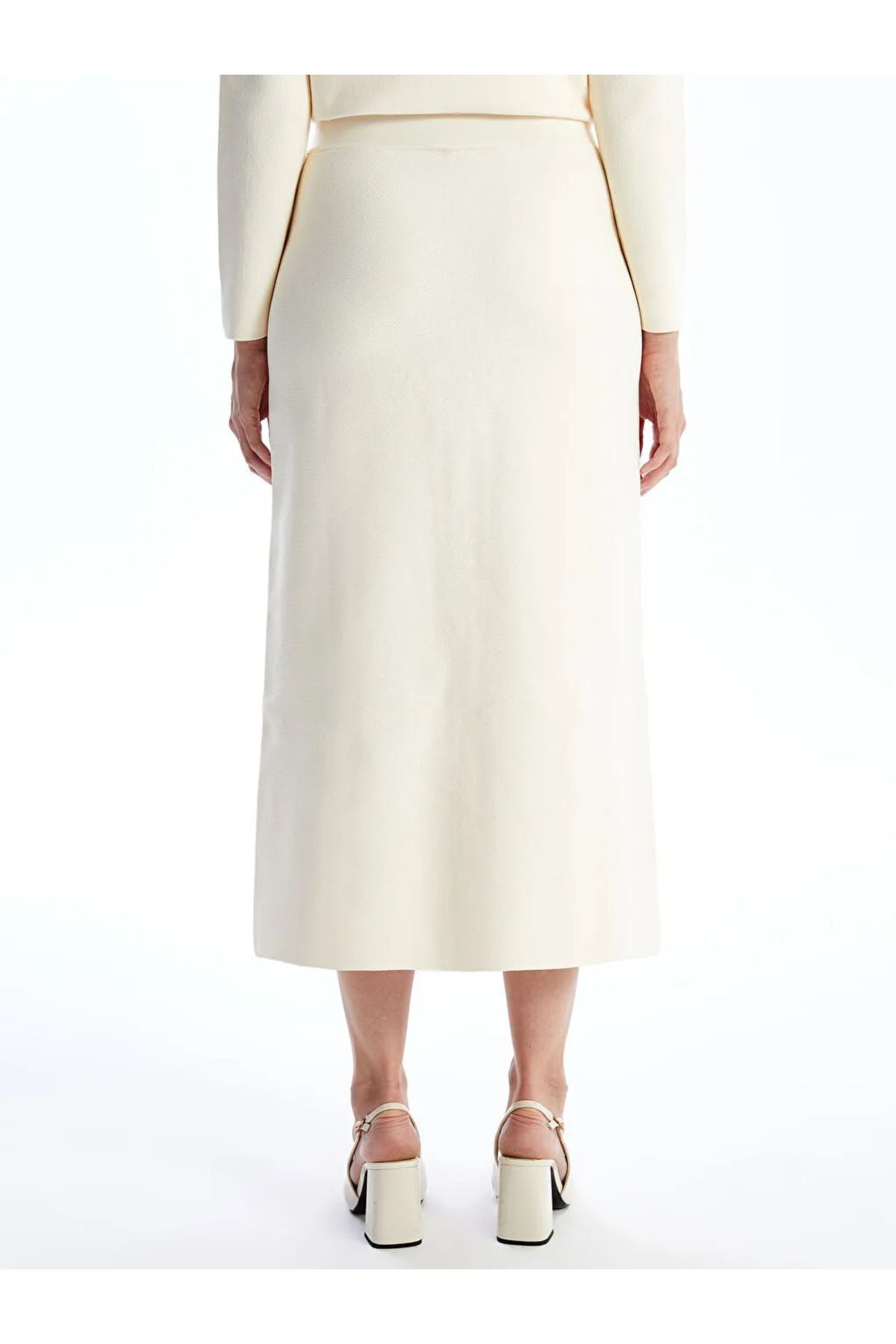 LCW Modest Kadın Beli Lastikli Düz Triko Etek LCW Modest Kadın Beli Lastikli Düz Triko Etek