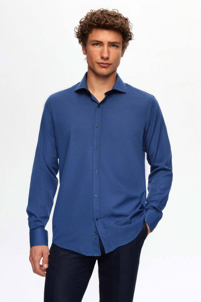 Slim Fit Lacivert Italyan Yaka Dar Kesim Klasik Kravatlık Uzun Kollu Kolay Ütülenebilir Ne Slim Fit Lacivert Italyan Yaka Dar Kesim Klasik Kravatlık Uzun Kollu Kolay Ütülenebilir Ne