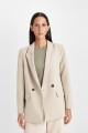 Oversize Geniş Kalıp Ceket Yaka Düğmeli Basic Düz Blazer Ceket C2457ax24au Oversize Geniş Kalıp Ceket Yaka Düğmeli Basic Düz Blazer Ceket C2457ax24au