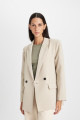 Oversize Geniş Kalıp Ceket Yaka Düğmeli Basic Düz Blazer Ceket C2457ax24au Oversize Geniş Kalıp Ceket Yaka Düğmeli Basic Düz Blazer Ceket C2457ax24au