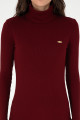 Kadın Bordo Balıkçı Yaka Sweatshirt 50297393-vr014