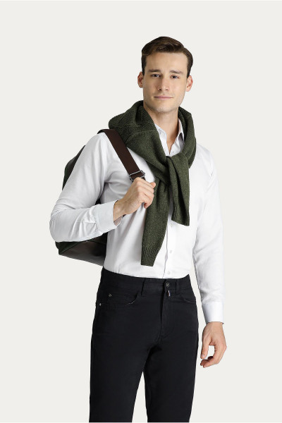 Uzun Kol Slim Fit Dar Kesim Desenli Klasik Pamuklu Gömlek Uzun Kol Slim Fit Dar Kesim Desenli Klasik Pamuklu Gömlek