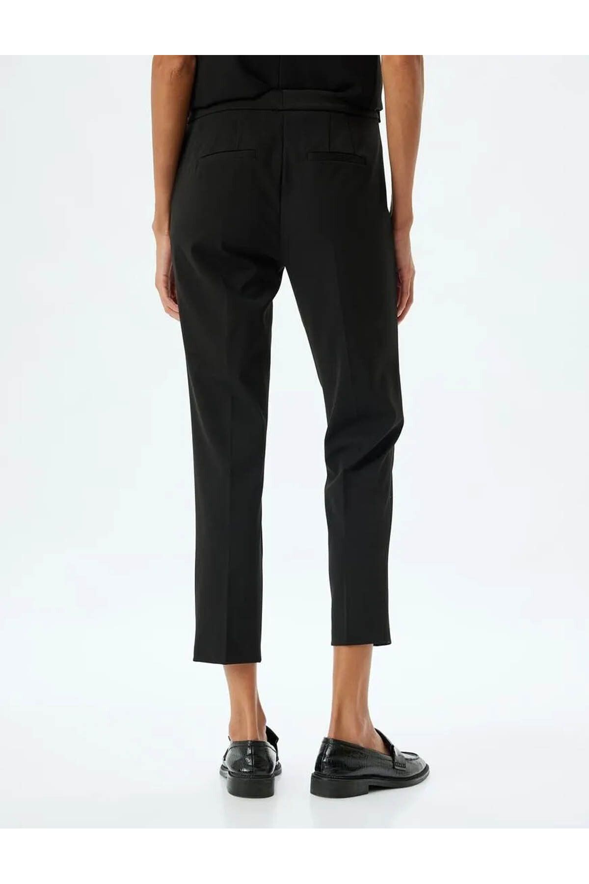 Standart Bel Cepli Slim Fit Cigarette Pantolon Standart Bel Cepli Slim Fit Cigarette Pantolon