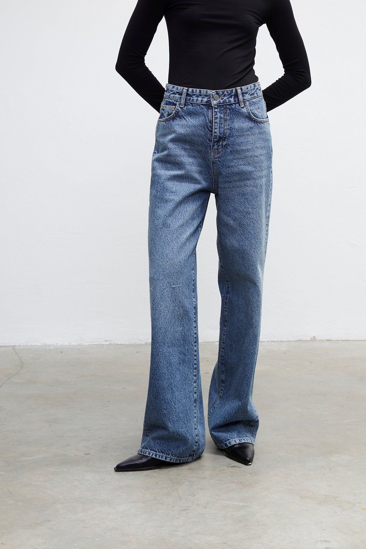 Super wide leg jean