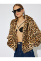 X Zeynep Bastık - Leopar Peluş Ceket Kapüşonlu Cepli X Zeynep Bastık - Leopar Peluş Ceket Kapüşonlu Cepli