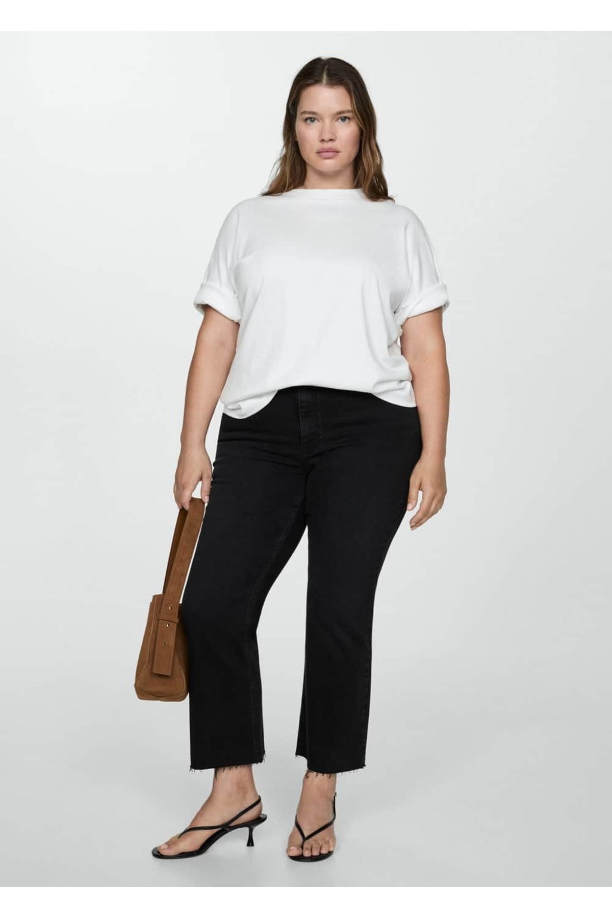 Sienna flare crop jean pantolon