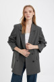 Oversize Geniş Kalıp Ceket Yaka Düğmeli Tafta Basic Düz Blazer Ceket C2575ax24au Oversize Geniş Kalıp Ceket Yaka Düğmeli Tafta Basic Düz Blazer Ceket C2575ax24au