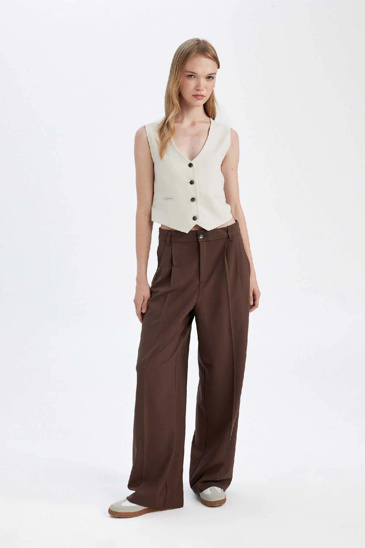 Klasik Pantolon Wide Leg Geniş Bol Paça Fleto Cepli Yüksek Bel Standart Boy Basic Düz D8150ax24au Klasik Pantolon Wide Leg Geniş Bol Paça Fleto Cepli Yüksek Bel Standart Boy Basic Düz D8150ax24au