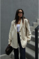 Taş Rengi Süet Blazer Ceket Taş Rengi Süet Blazer Ceket