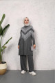 Simli Triko Tunik Pantolon Takım Simli Triko Tunik Pantolon Takım