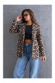 Leopar Blazer Kaşe Ceket