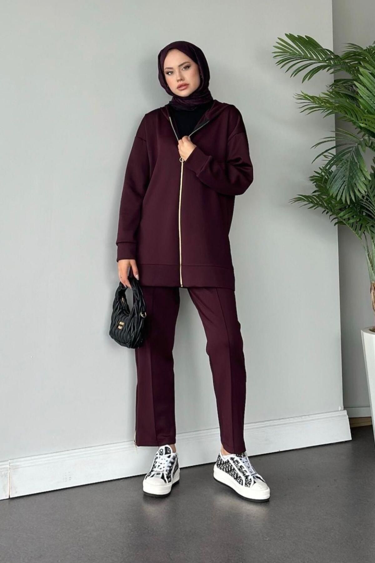 Venessa Scuba Takım Bordo Venessa Scuba Takım Bordo