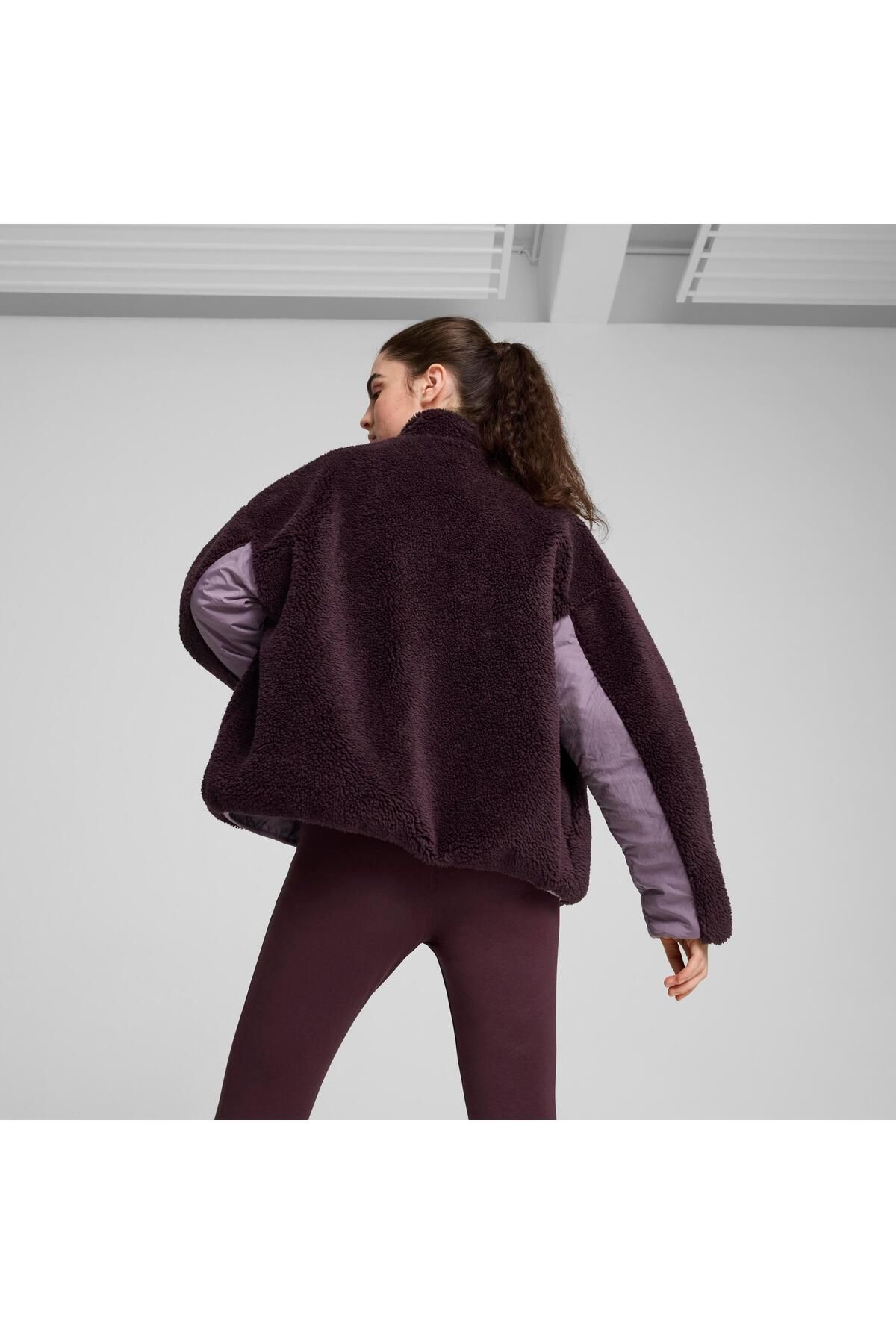 Reversible Sherpa Jacket Kadın Ceket Reversible Sherpa Jacket Kadın Ceket