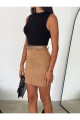 SÜET ETEK KEMERLİ /  BELT SUEDE SKIRT MODEL