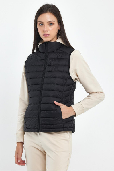 Kadın Sophia Siyah Kadın Basic Puffer Yelek Kadın Sophia Siyah Kadın Basic Puffer Yelek