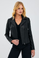 Kiara Kadın Siyah Slim-fit Biker Deri Ceket 20sgd5859u4 Kiara Kadın Siyah Slim-fit Biker Deri Ceket 20sgd5859u4