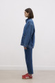 Oversize Kot Ceket Orta Mavi Oversize Kot Ceket Orta Mavi