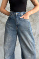 Toka Detaylı Bol Kesim Geniş Paça Rahat Baggy Jean Pantolon Toka Detaylı Bol Kesim Geniş Paça Rahat Baggy Jean Pantolon