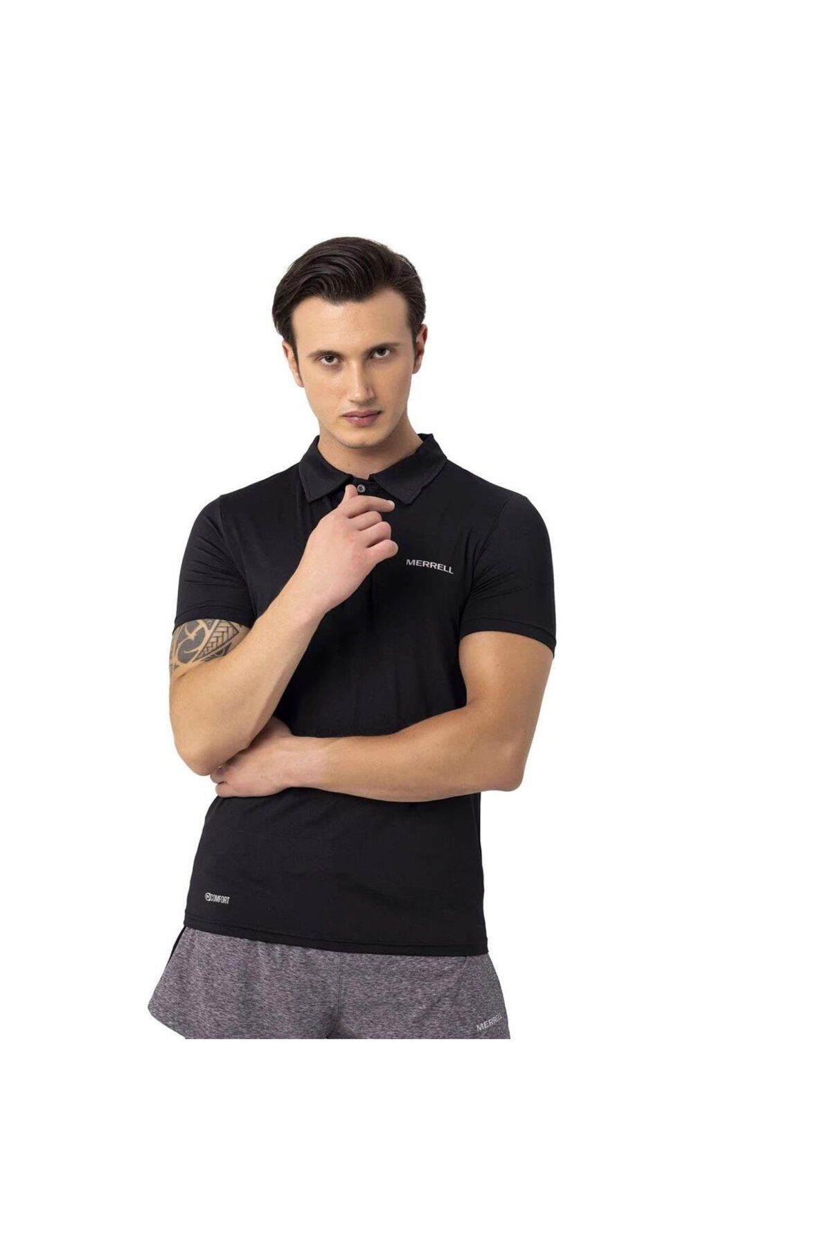 Pace M Erkek Siyah Polo T-shirt