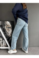 Mavi Serpme Taşlı Jean Mavi Serpme Taşlı Jean