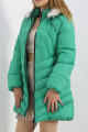 Kapşonu Kürklü Mont Yeşil Kapşonu Kürklü Mont Yeşil
