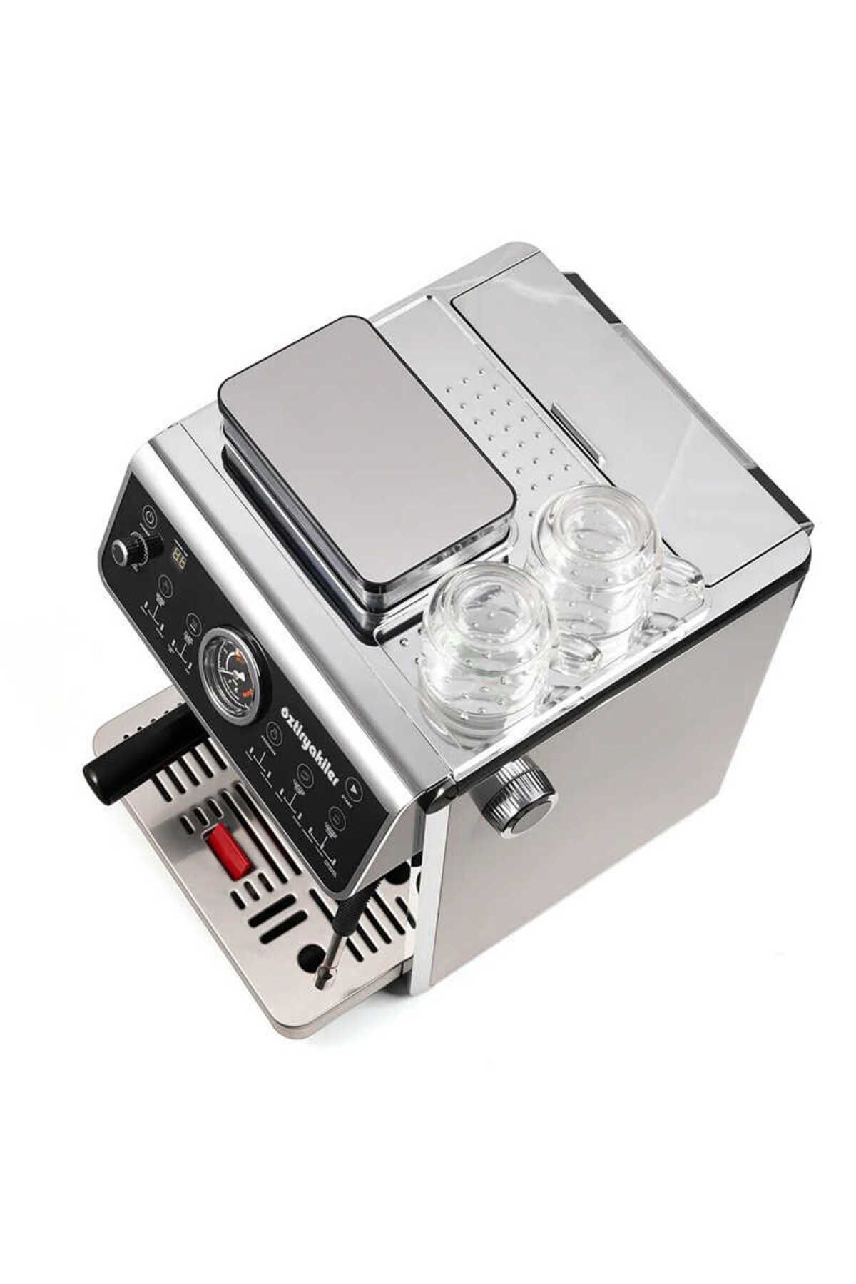 Öztiryakiler Mini Barista Espresso Kahve Makinesi 2800 W Kahve Değirmeni Dahil 2,7 Lt Su Tankı Öztiryakiler Mini Barista Espresso Kahve Makinesi 2800 W Kahve Değirmeni Dahil 2,7 Lt Su Tankı