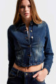 Kadın T.Kot Rengi 2w48 Likralı Denim Ceket Kadın T.Kot Rengi 2w48 Likralı Denim Ceket