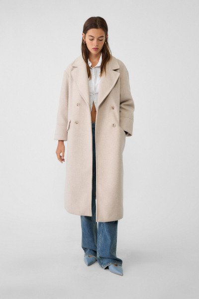 Yumuşak dokulu oversize kaban Yumuşak dokulu oversize kaban